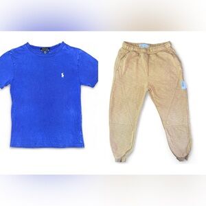 Ralph Lauren tee • Zara joggers • 2 Piece Bundle